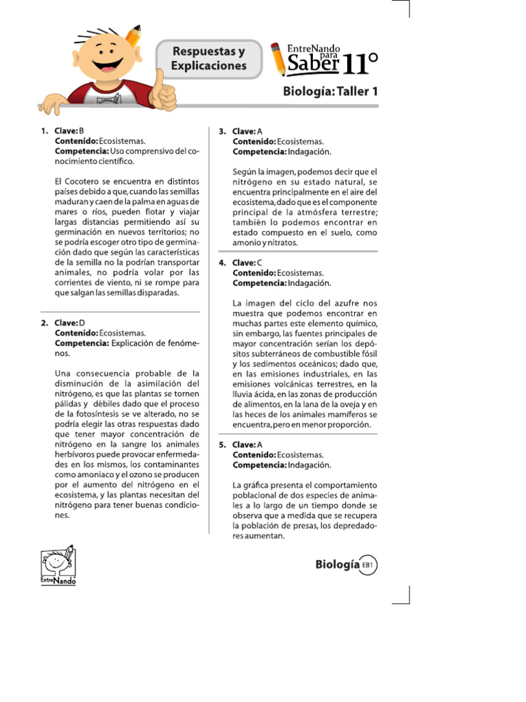 Explicaciones CN - Biología-11° - A Imprimir | PDF
