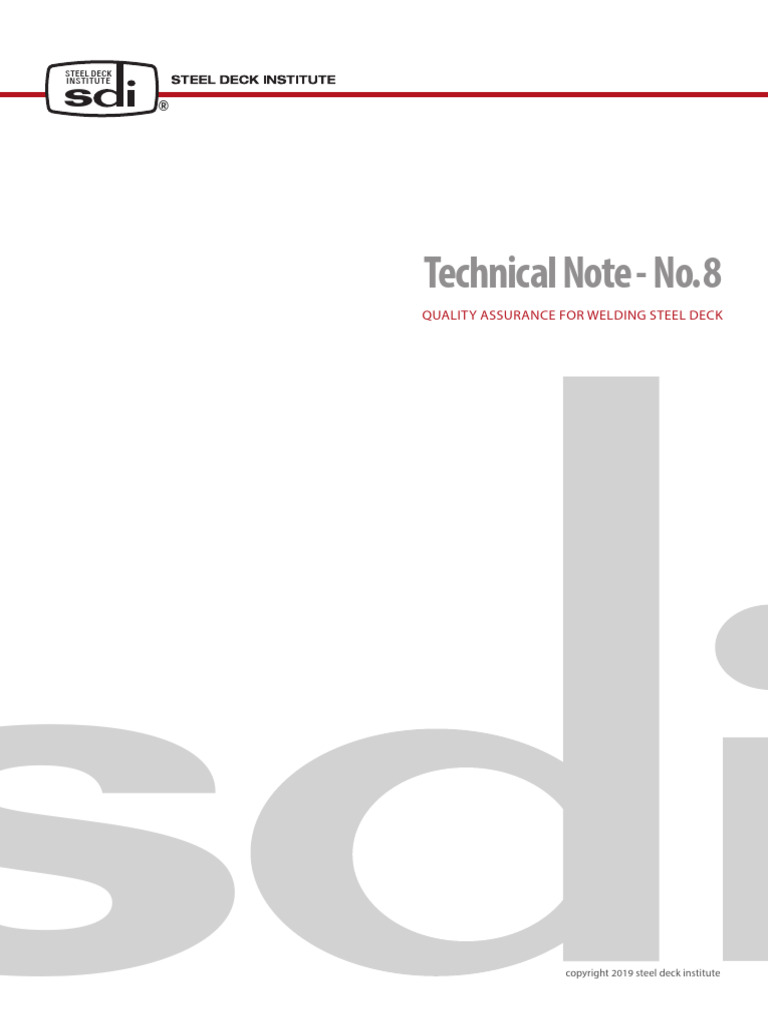 SDI Technical Note No. 8 Wbmoyq | PDF
