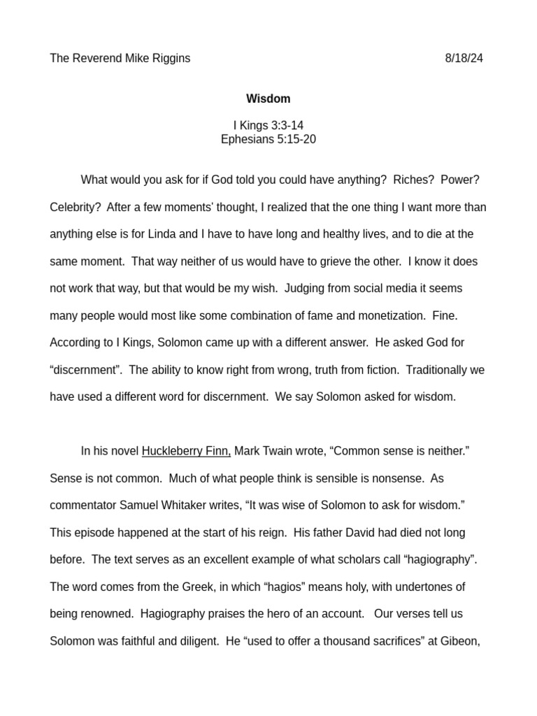 Wisdom 2 | PDF