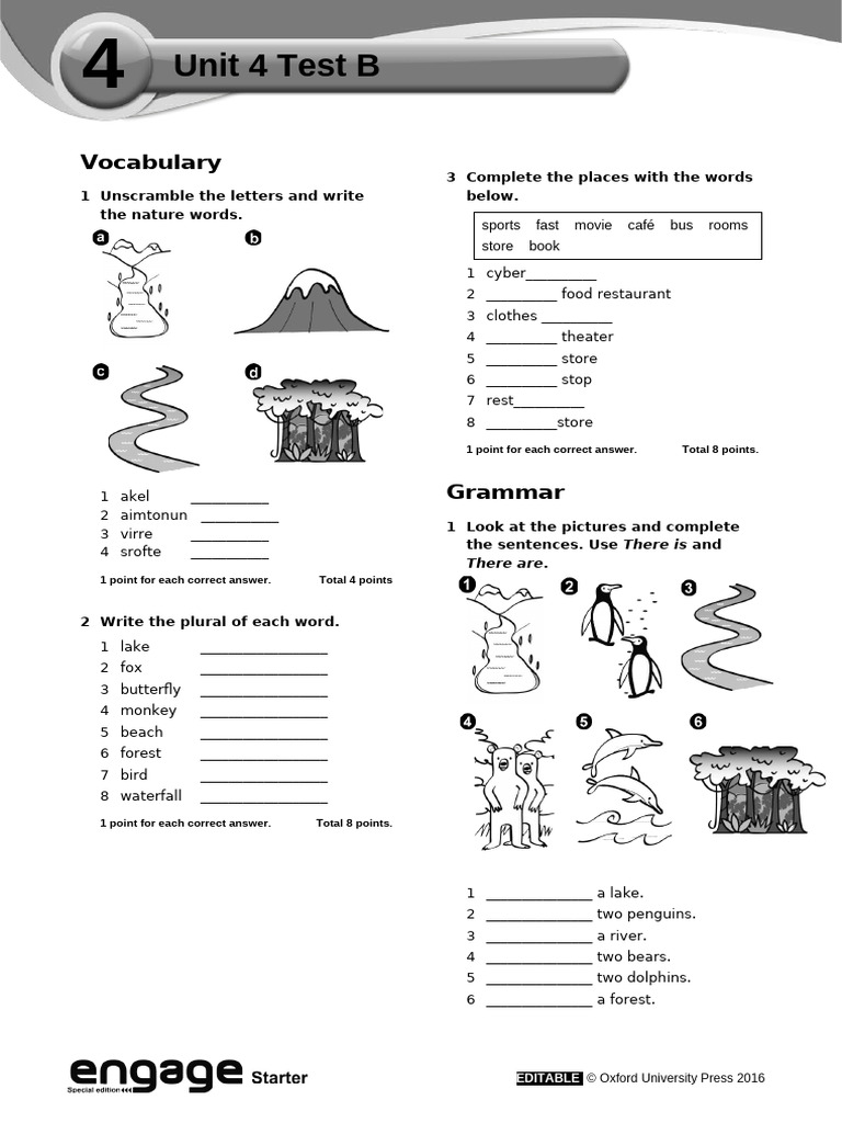 Engage Unit4 Test B | PDF