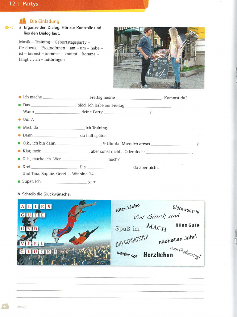 Prima Plus A1 Kap 12 | PDF