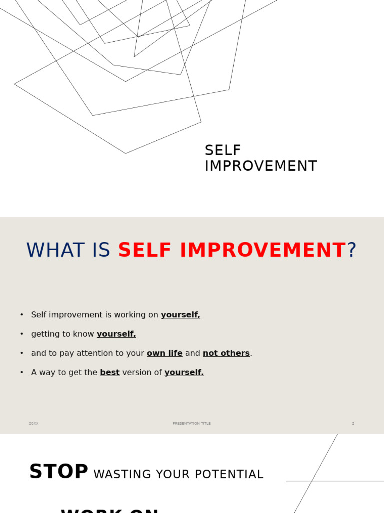 Self Improvement p1 | PDF