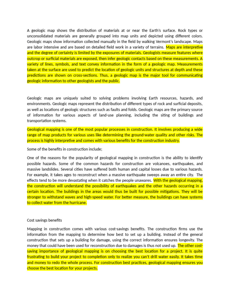 Geology Handsout | PDF