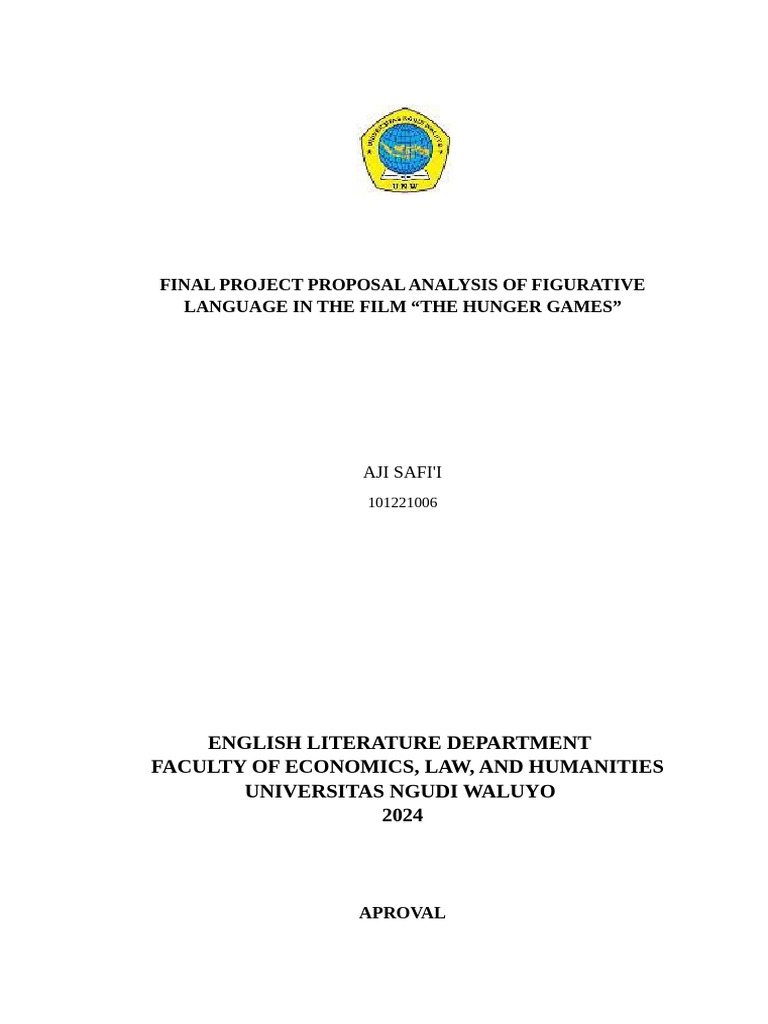 Final Project Proposal Aji Safii 101221006 (.1) | PDF | Metaphor ...