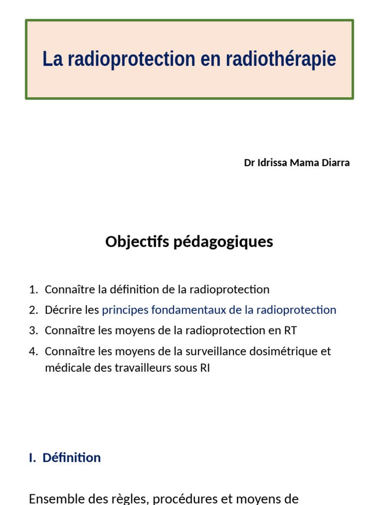 Radioprotection en Radiothérapie | PDF | Radioprotection | Technologie ...
