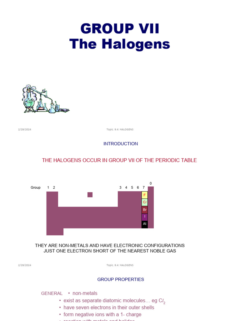 9.4 Halogens | PDF
