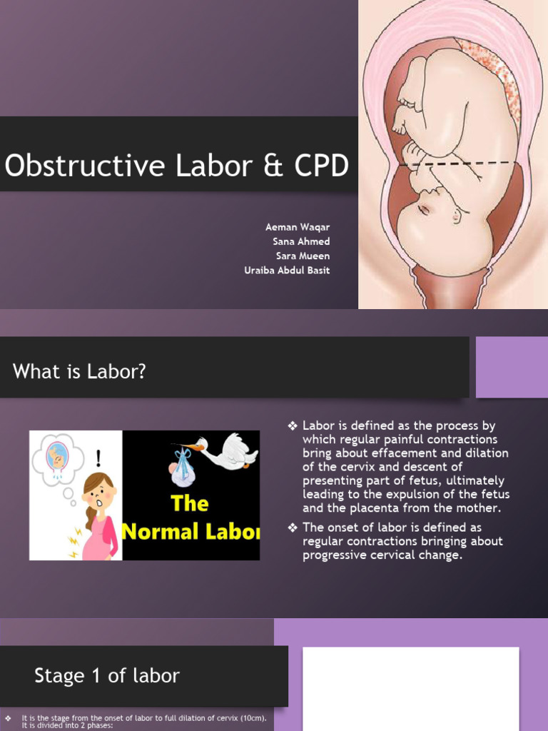 Labor Complications Guide | PDF | Childbirth | Women's Health