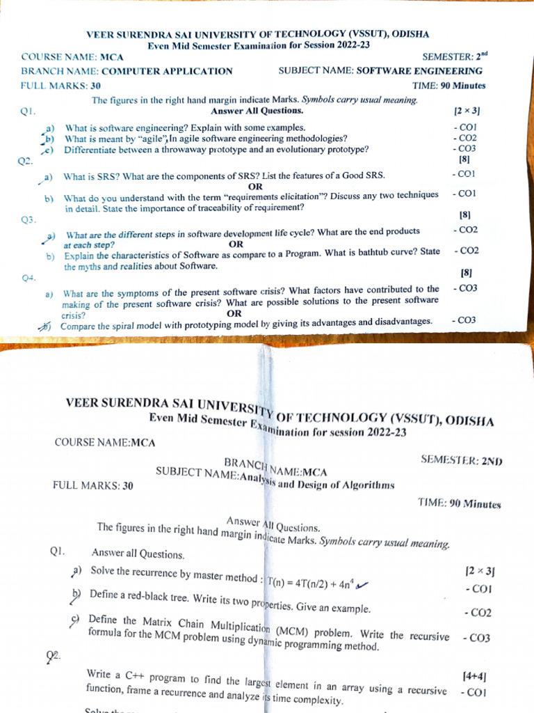 2nd Sem Questions Pdf