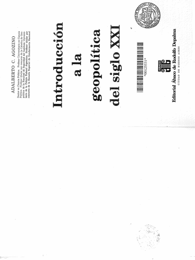 Agozino - Introduccion A La Geopolitica Del Siglo XXI - 2008 | PDF