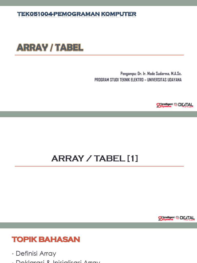 Pencarian pada Array Terurut | PDF | Algorithms And Data Structures ...