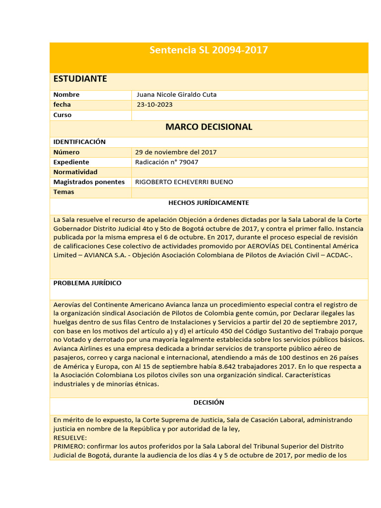 Senten Laboral | PDF