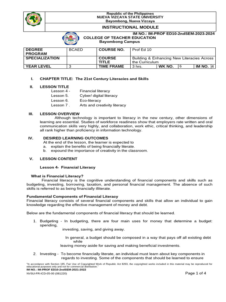 Module 4 Prof Ed 10 | PDF