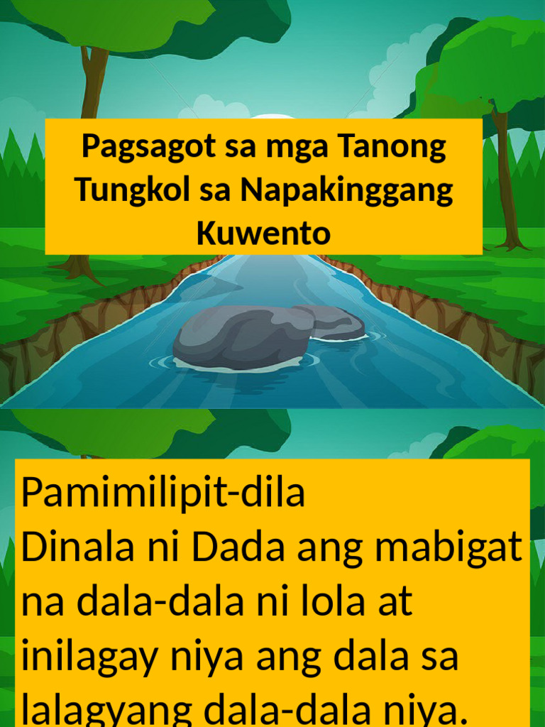 Pagsagot Sa Mga Tanong Tungkol Sa Napakinggang Kuwento | PDF