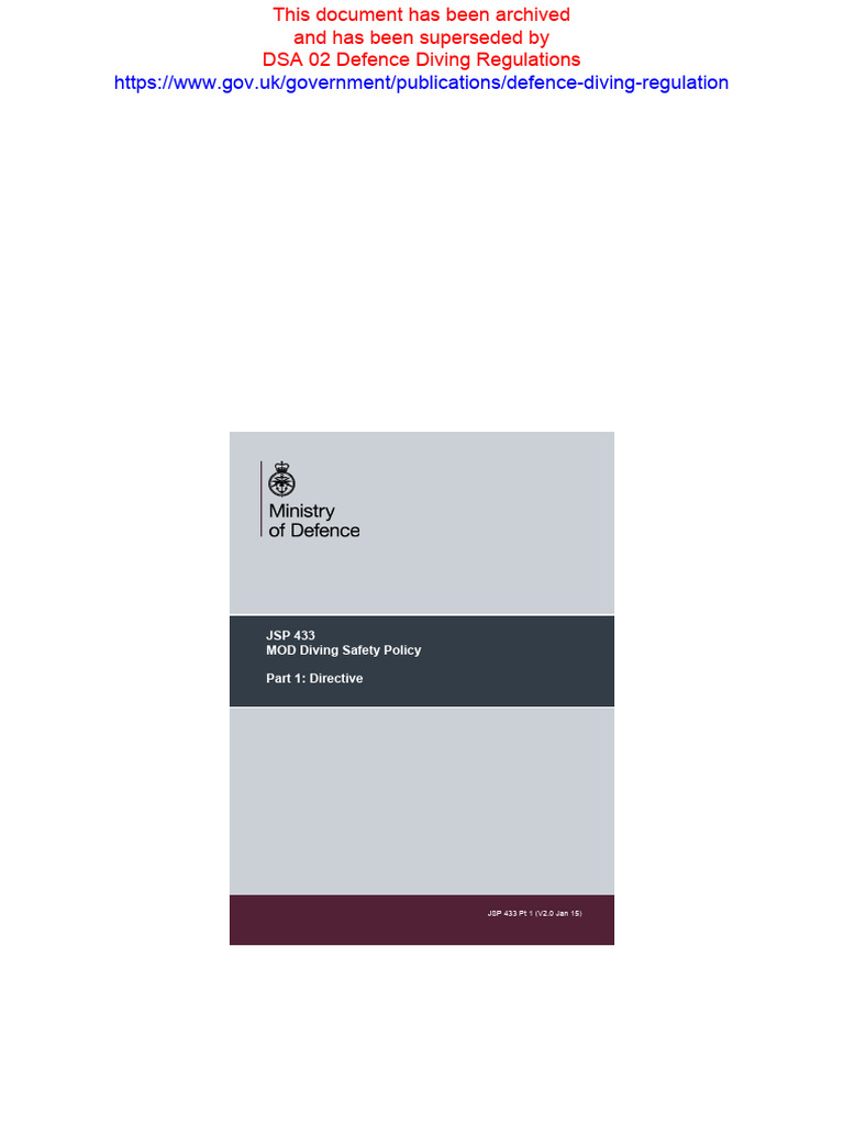20 Aug 24 | PDF | Underwater Diving | Regulatory Compliance