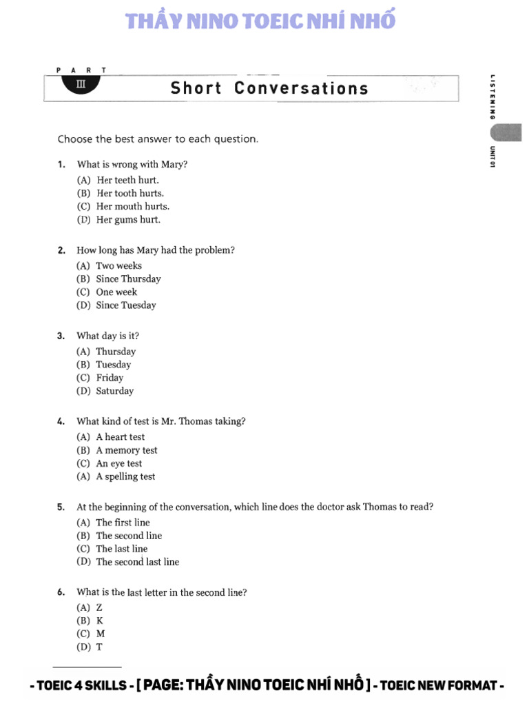 Toeic | PDF