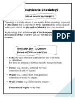 Script #1 Itroduction To Physiology