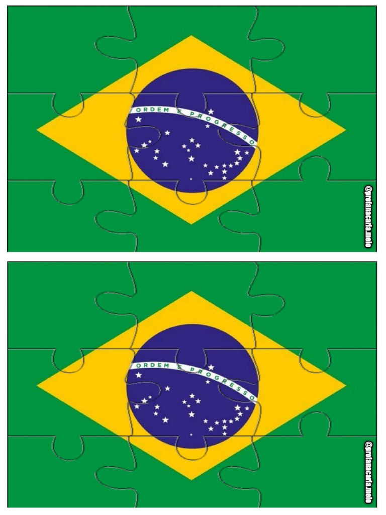 Quebra-Cabeça Da Bandeira Do Brasil | PDF
