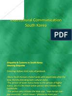 Intercultural Communication - South Korea