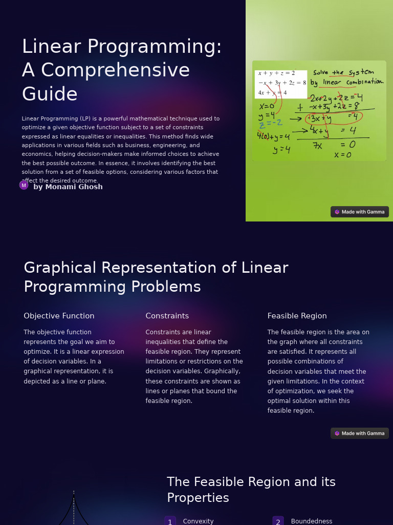 Linear Programming A Comprehensive Guide | PDF | Mathematical ...