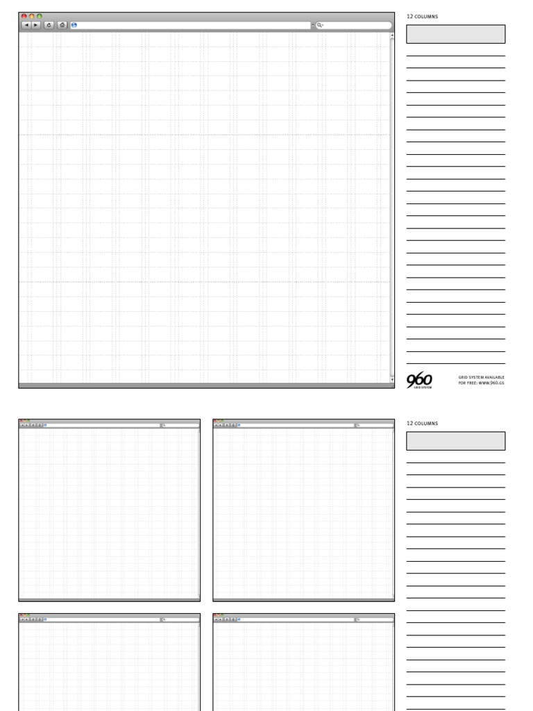 Free 960 Grid System Overview | PDF