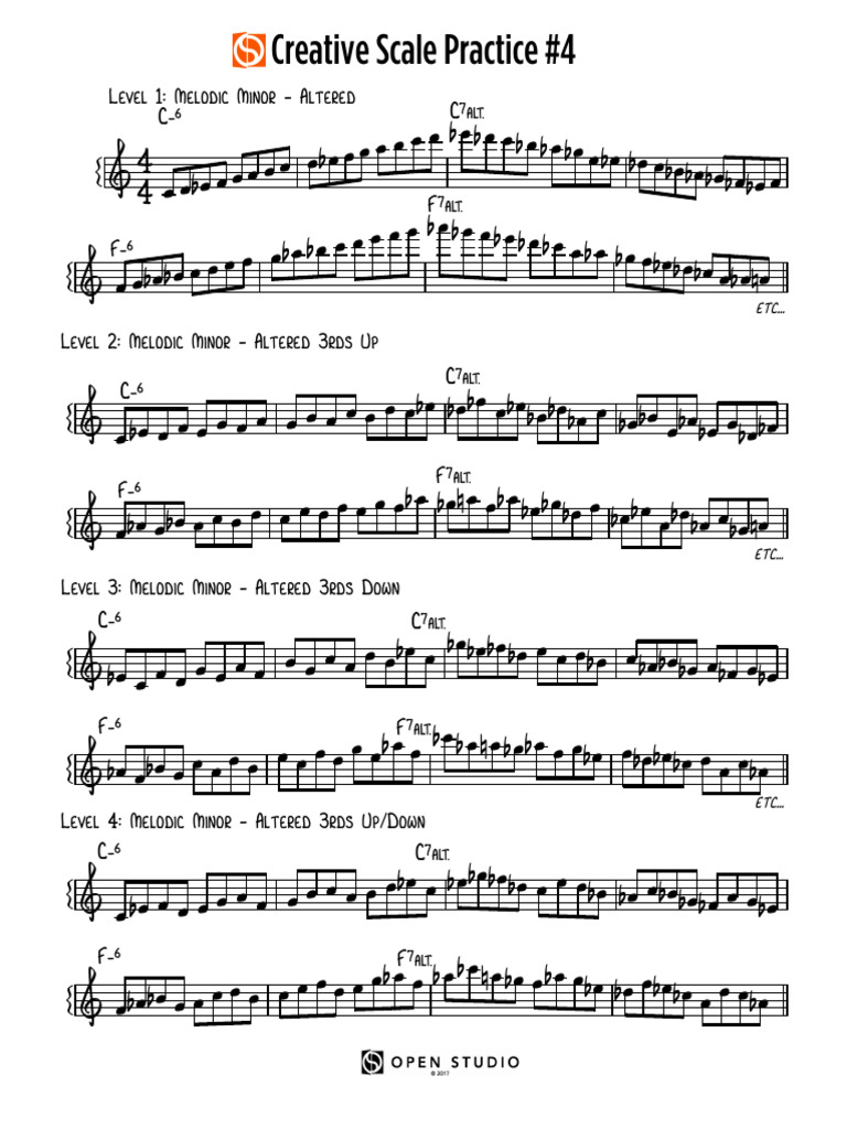 Creative Scale Practice 4 | PDF