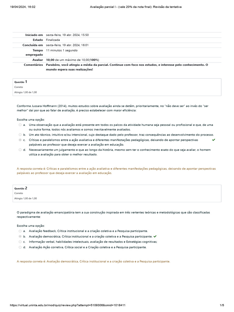 Prova 1 | PDF