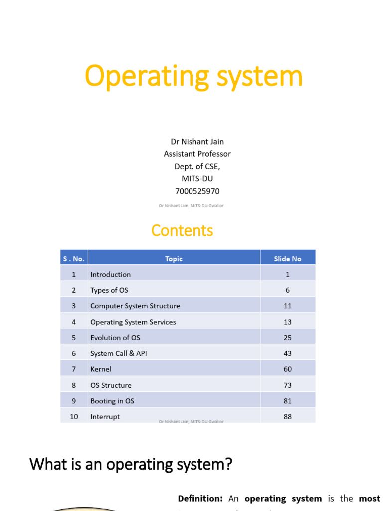 1-2. Introduction & OS Structure | PDF