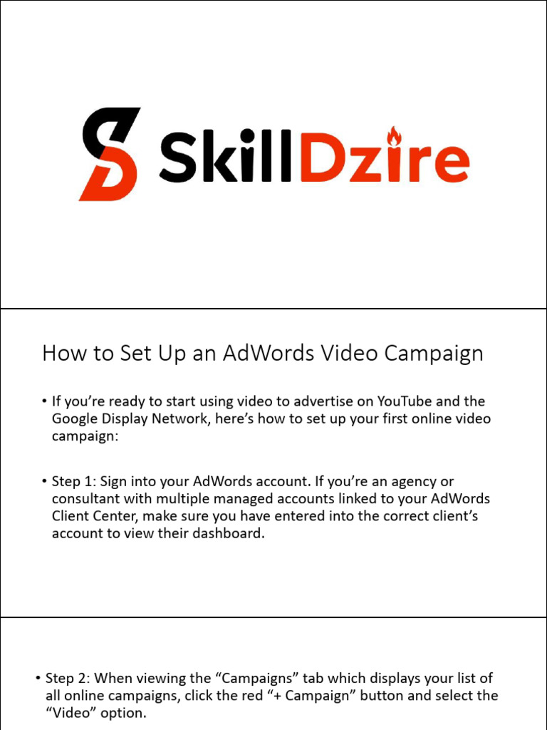 Youtube Skippable Ads Pdf