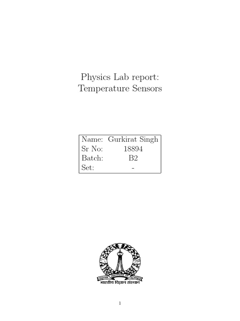 Experiment 1 | PDF