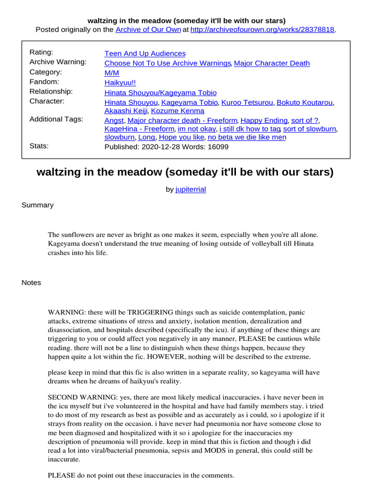 Waltzing in The Meadow | PDF