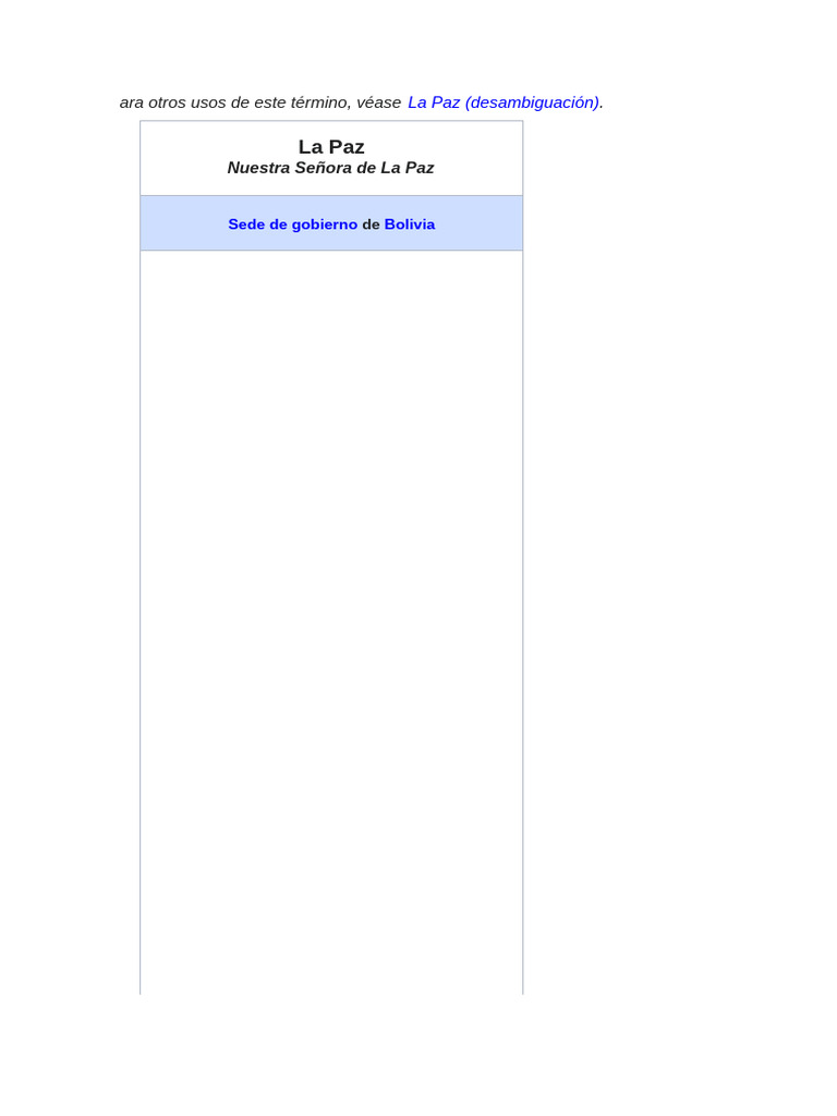 La Paz Pdf