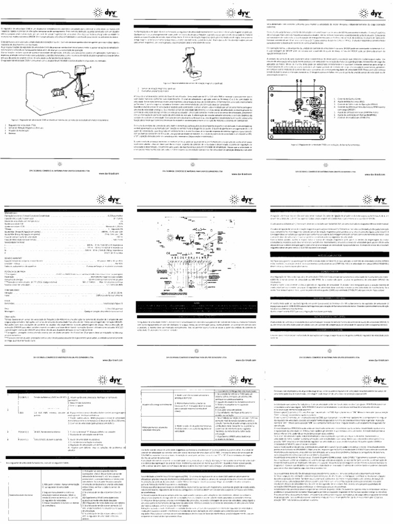 Manual Regulador de Velocidade C500 | PDF