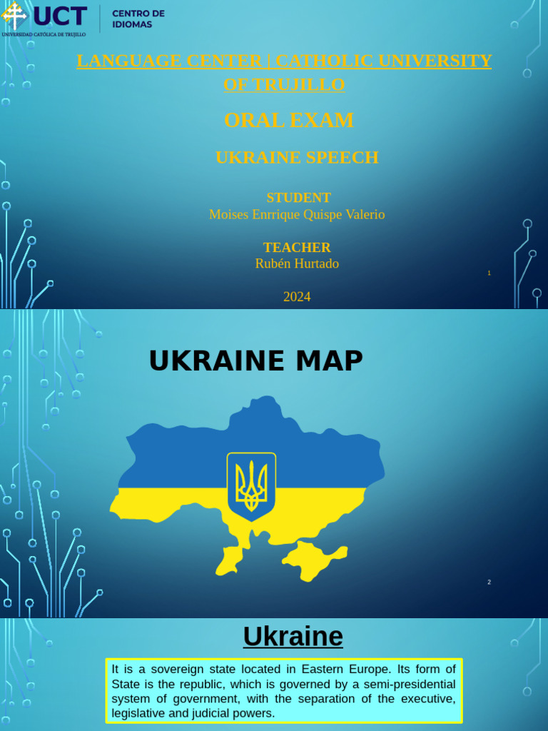 Ukraine Map Infographics by Slidesgo | PDF