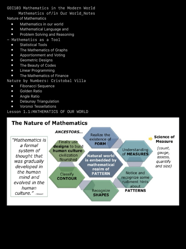 GEC103 Mathematics in The Modern World 2 | PDF