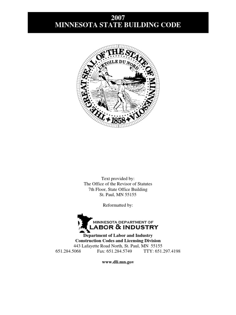 2007 Minnesota State Buidling Code | Download Free PDF | Building Code ...