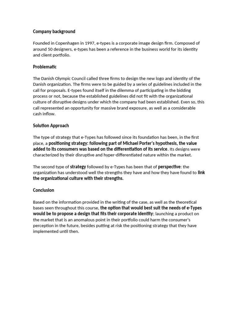 E-Types Case | PDF