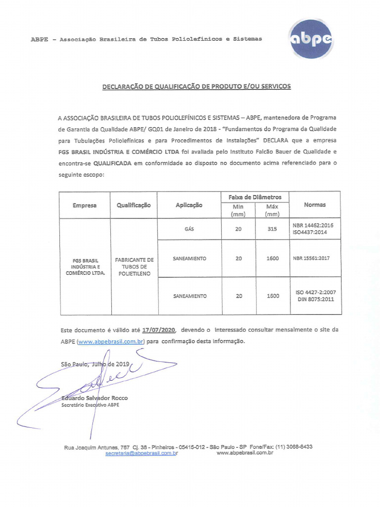 ABPE-Tubos-17 07 2020 | PDF