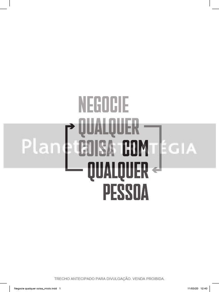 Negocie Qualquer Coisa Com Qualquer Pessoa | PDF