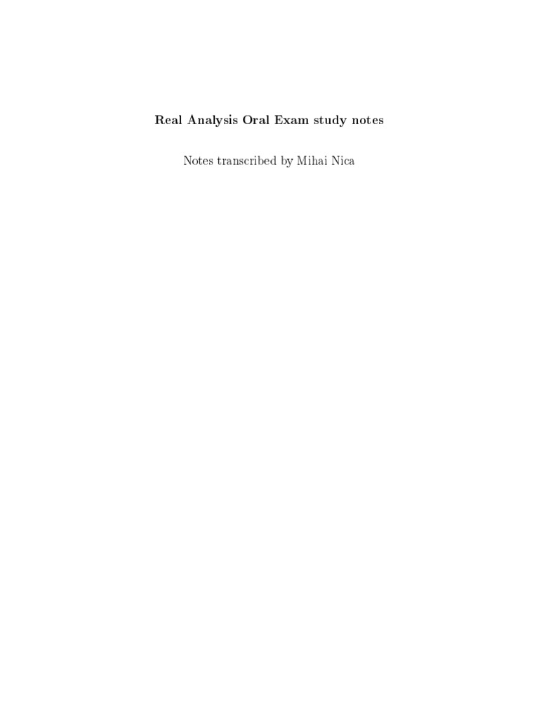 Real Notes | PDF | Mathematical Analysis | Mathematical Relations