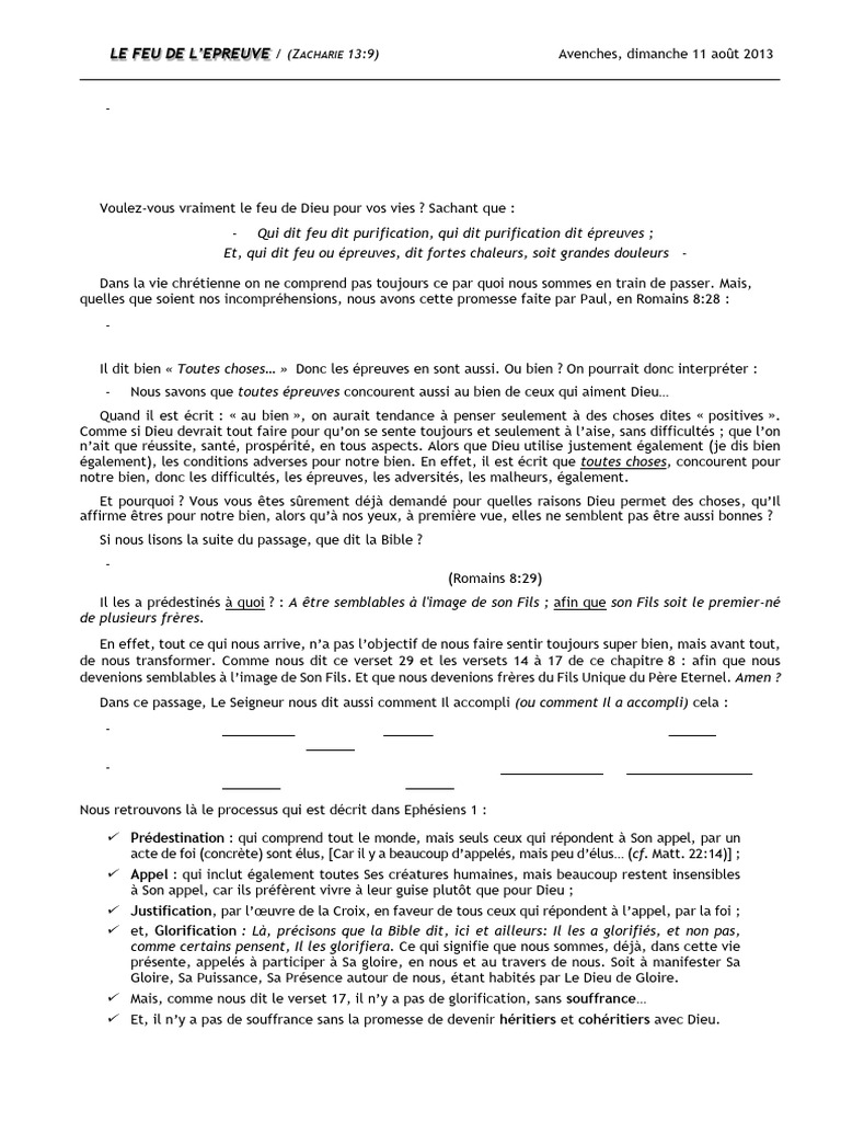 Le Feu de L Epreuve 2 2 | PDF