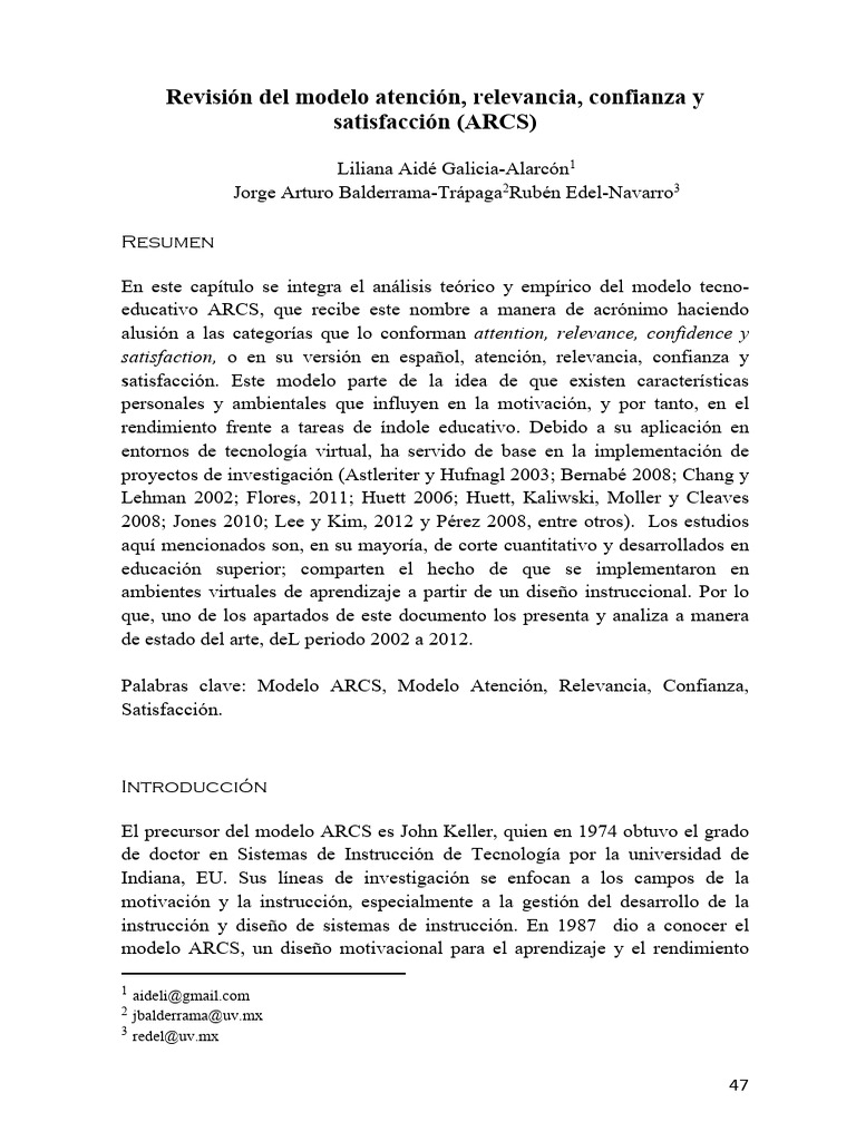 Modelo ARCS | PDF