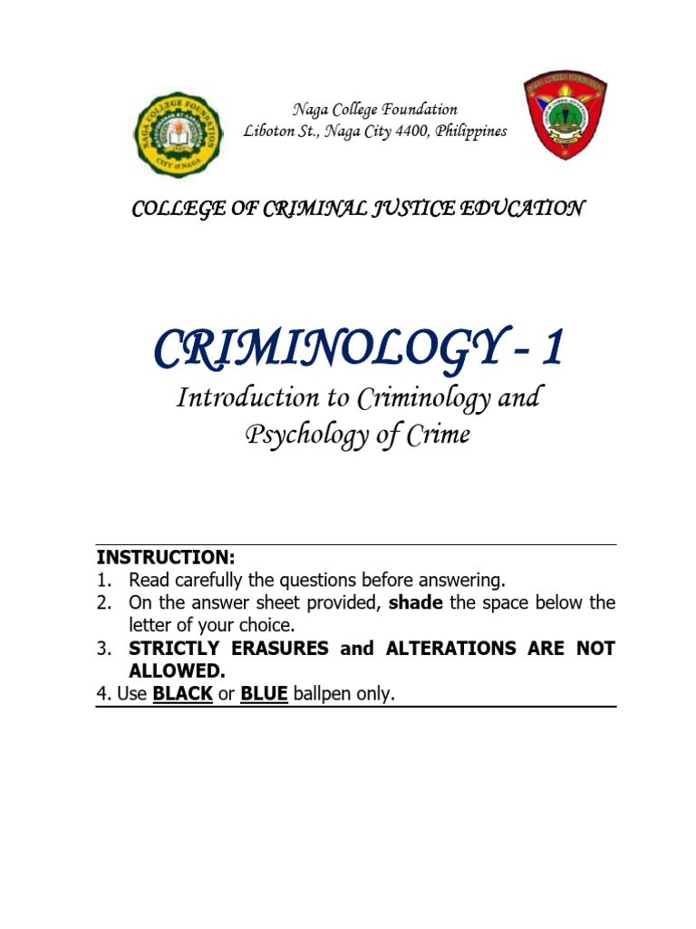 Crim 1 | PDF