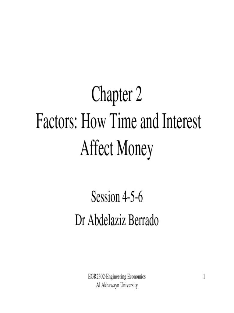 Time and Interest in Engineering Economics | PDF | Present Value ...