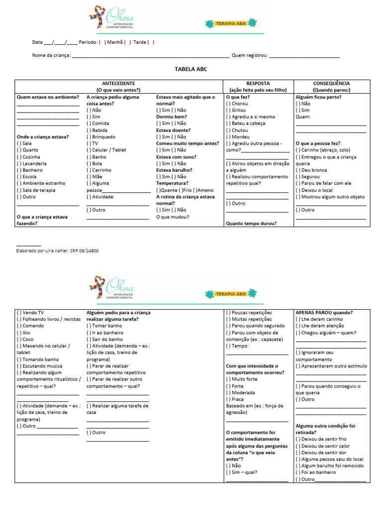 Tabela abc pdf