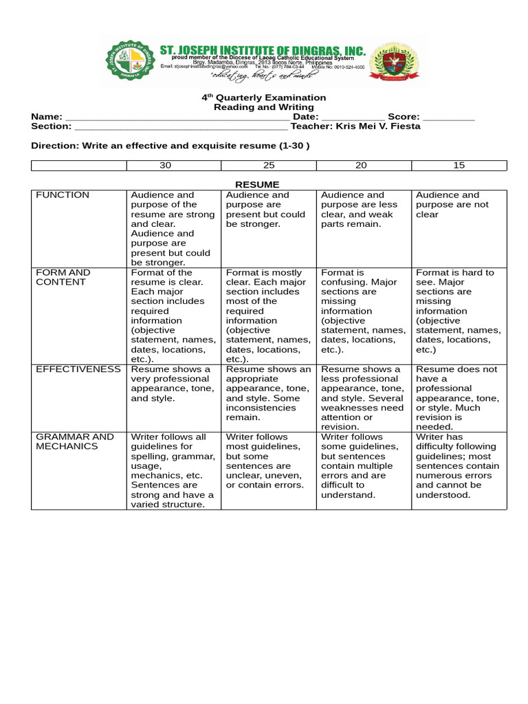 Reading And Writing Pdf