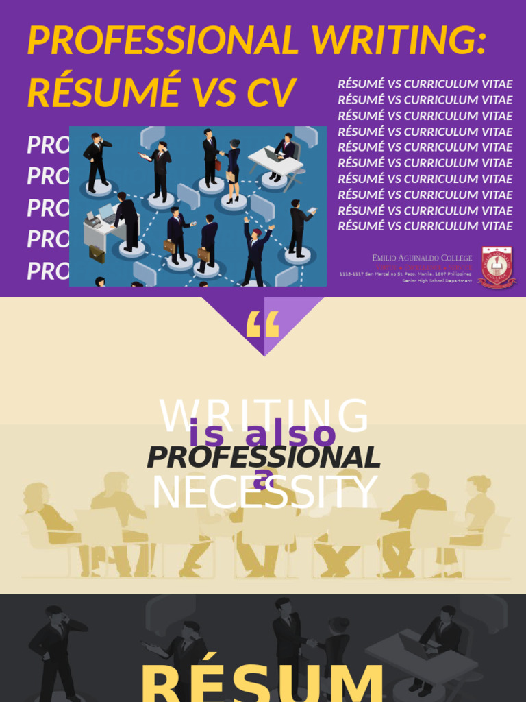 6 Resume Vs CV | PDF