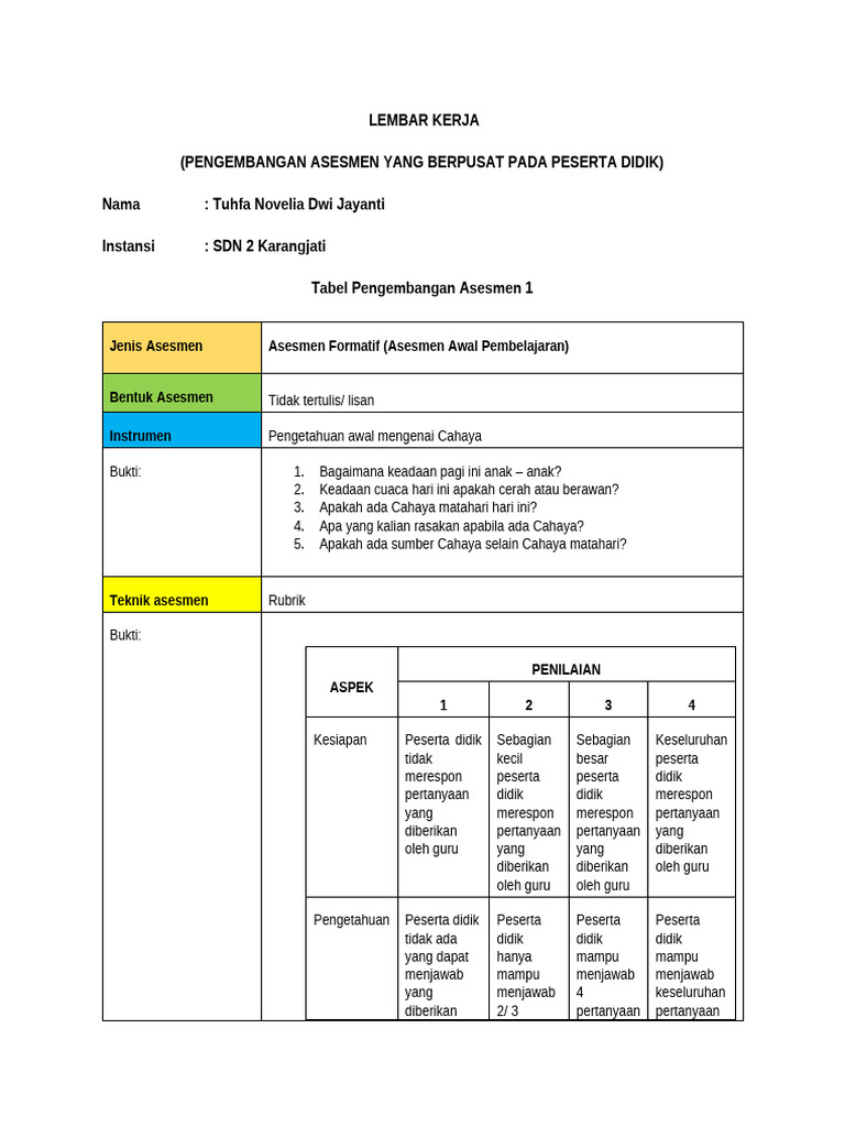 LK Individu Modul 3 Level 2 | PDF