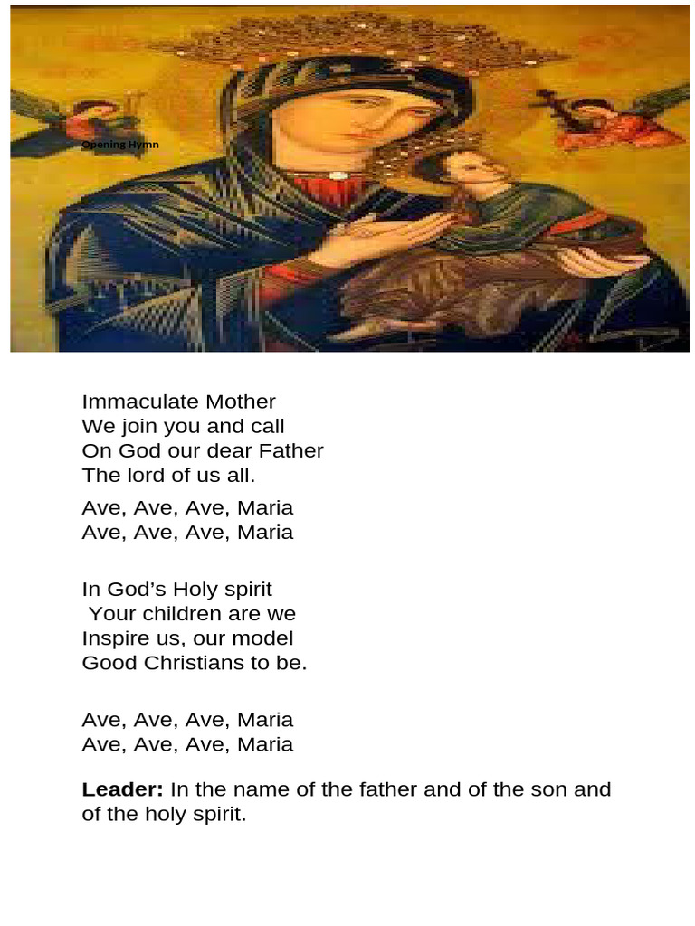 Novena Of Our Lady Of Perpetual Help Pdf