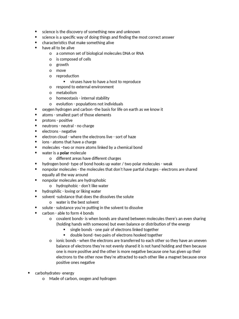 Bio Notes | PDF
