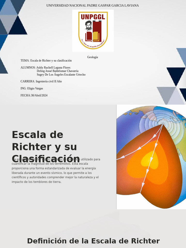 Escala de Richter y Su Clasificacion Geologia | PDF